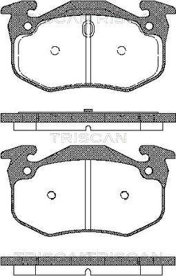 Triscan 8110 25001 - Bremžu uzliku kompl., Disku bremzes autospares.lv