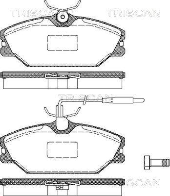 Triscan 8110 25003 - Brake Pad Set, disc brake www.autospares.lv