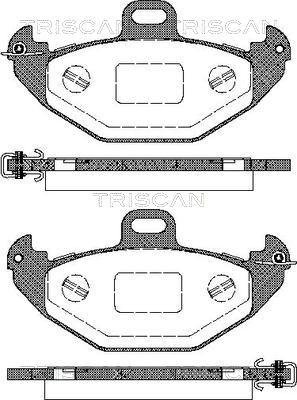 Triscan 8110 25007 - Bremžu uzliku kompl., Disku bremzes autospares.lv