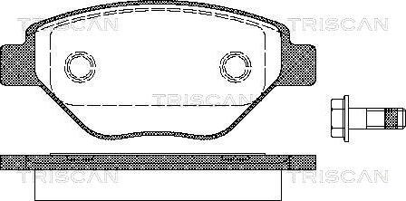 Triscan 8110 25019 - Bremžu uzliku kompl., Disku bremzes www.autospares.lv