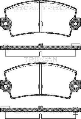 Triscan 8110 25016 - Bremžu uzliku kompl., Disku bremzes autospares.lv