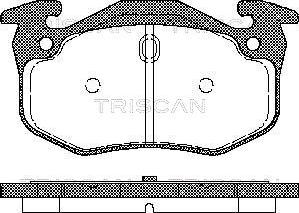 Triscan 8110 25018 - Тормозные колодки, дисковые, комплект www.autospares.lv