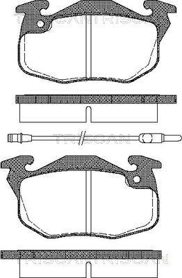 Triscan 8110 25017 - Bremžu uzliku kompl., Disku bremzes www.autospares.lv