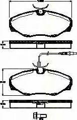 Triscan 8110 25024 - Bremžu uzliku kompl., Disku bremzes autospares.lv