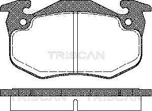 Triscan 8110 25177 - Bremžu uzliku kompl., Disku bremzes www.autospares.lv