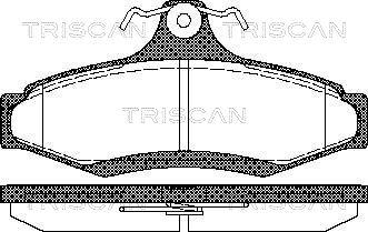 Triscan 8110 21004 - Bremžu uzliku kompl., Disku bremzes autospares.lv