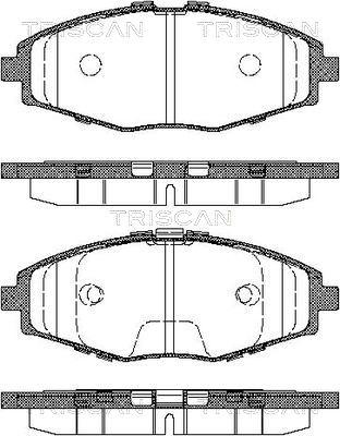 Triscan 8110 21002 - Bremžu uzliku kompl., Disku bremzes www.autospares.lv