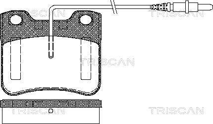 Triscan 8110 28958 - Bremžu uzliku kompl., Disku bremzes autospares.lv