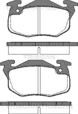 Triscan 8110 28006 - Bremžu uzliku kompl., Disku bremzes www.autospares.lv