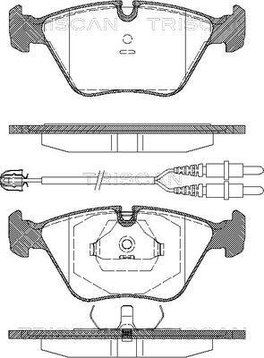 Triscan 8110 28001 - Bremžu uzliku kompl., Disku bremzes www.autospares.lv