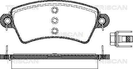 Triscan 8110 28015 - Bremžu uzliku kompl., Disku bremzes autospares.lv