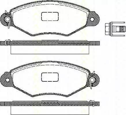 Triscan 8110 28010 - Bremžu uzliku kompl., Disku bremzes www.autospares.lv