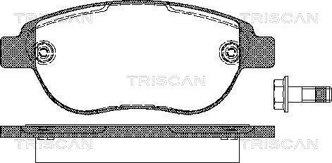 Triscan 8110 28022 - Bremžu uzliku kompl., Disku bremzes www.autospares.lv