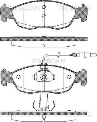 Triscan 8110 28161 - Brake Pad Set, disc brake www.autospares.lv