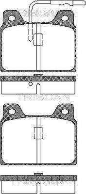 Triscan 8110 28723 - Bremžu uzliku kompl., Disku bremzes www.autospares.lv