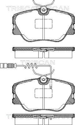 Triscan 8110 23001 - Bremžu uzliku kompl., Disku bremzes www.autospares.lv