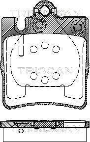 Triscan 8110 23019 - Bremžu uzliku kompl., Disku bremzes www.autospares.lv