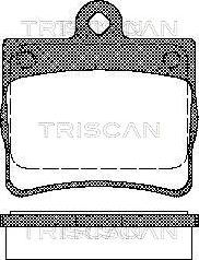 Triscan 8110 23016 - Bremžu uzliku kompl., Disku bremzes www.autospares.lv