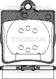 Triscan 8110 23018 - Bremžu uzliku kompl., Disku bremzes www.autospares.lv