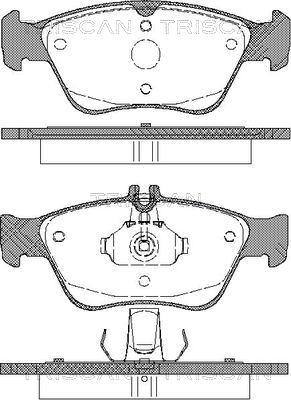 Triscan 8110 23013 - Bremžu uzliku kompl., Disku bremzes www.autospares.lv