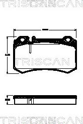 Triscan 8110 23039 - Bremžu uzliku kompl., Disku bremzes www.autospares.lv