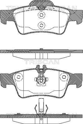 Triscan 8110 23036 - Тормозные колодки, дисковые, комплект www.autospares.lv