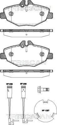 Triscan 8110 23038 - Bremžu uzliku kompl., Disku bremzes autospares.lv