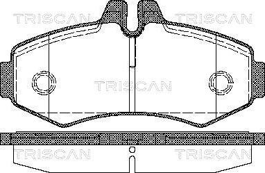 Triscan 8110 23020 - Bremžu uzliku kompl., Disku bremzes www.autospares.lv