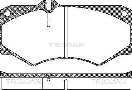 Triscan 8110 23774 - Bremžu uzliku kompl., Disku bremzes autospares.lv