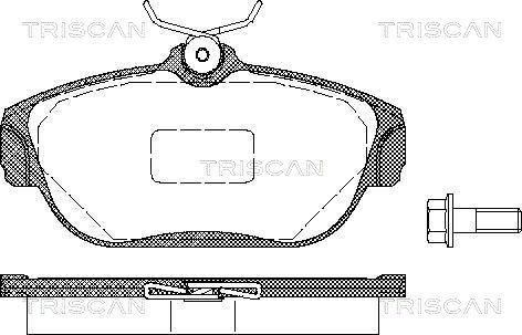 Triscan 8110 27963 - Bremžu uzliku kompl., Disku bremzes www.autospares.lv