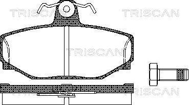 Triscan 8110 27919 - Bremžu uzliku kompl., Disku bremzes www.autospares.lv