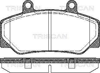 Triscan 8110 27935 - Тормозные колодки, дисковые, комплект www.autospares.lv