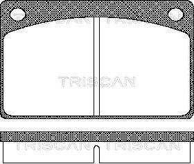 Triscan 8110 27602 - Bremžu uzliku kompl., Disku bremzes www.autospares.lv