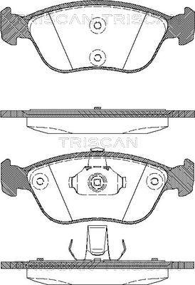 Triscan 8110 27009 - Brake Pad Set, disc brake www.autospares.lv