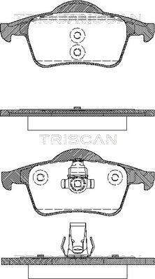 Triscan 8110 27004 - Bremžu uzliku kompl., Disku bremzes autospares.lv