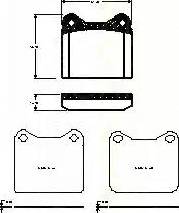 Triscan 8110 27006 - Brake Pad Set, disc brake www.autospares.lv