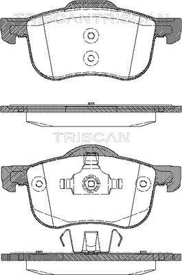 Triscan 8110 27003 - Bremžu uzliku kompl., Disku bremzes www.autospares.lv