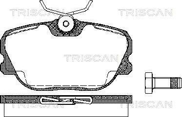 Triscan 8110 27894 - Bremžu uzliku kompl., Disku bremzes www.autospares.lv