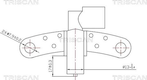 Triscan 8855 25102 - Impulsu devējs, Kloķvārpsta www.autospares.lv