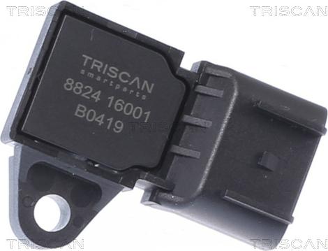 Triscan 8824 16001 - Sensor, intake manifold pressure www.autospares.lv