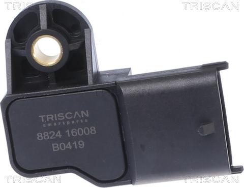 Triscan 8824 16008 - Devējs, Spiediens ieplūdes traktā www.autospares.lv