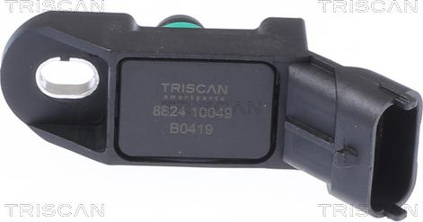 Triscan 8824 10049 - Devējs, Spiediens ieplūdes traktā www.autospares.lv