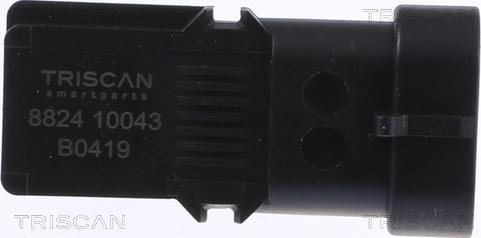 Triscan 8824 10043 - Devējs, Spiediens ieplūdes traktā www.autospares.lv