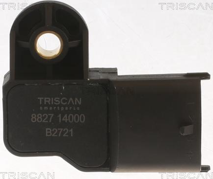 Triscan 8827 14000 - Датчик, давление наддува www.autospares.lv