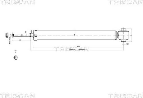 Triscan 8705 43201 - Shock Absorber www.autospares.lv