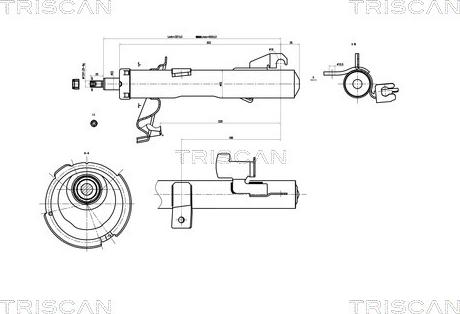 Triscan 8705 50101 - Shock Absorber www.autospares.lv