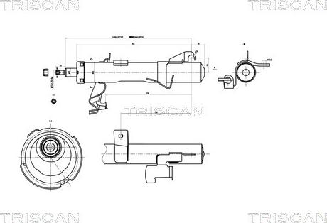 Triscan 8705 50102 - Shock Absorber www.autospares.lv