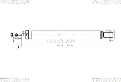 Triscan 8705 50201 - Amortizators www.autospares.lv