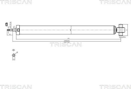 Triscan 8705 50202 - Amortizators www.autospares.lv