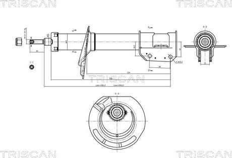 Triscan 8705 15101 - Amortizators www.autospares.lv